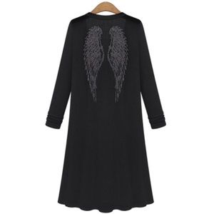 AMAZING sheer black ANGEL WINGS DUSTER! ✨